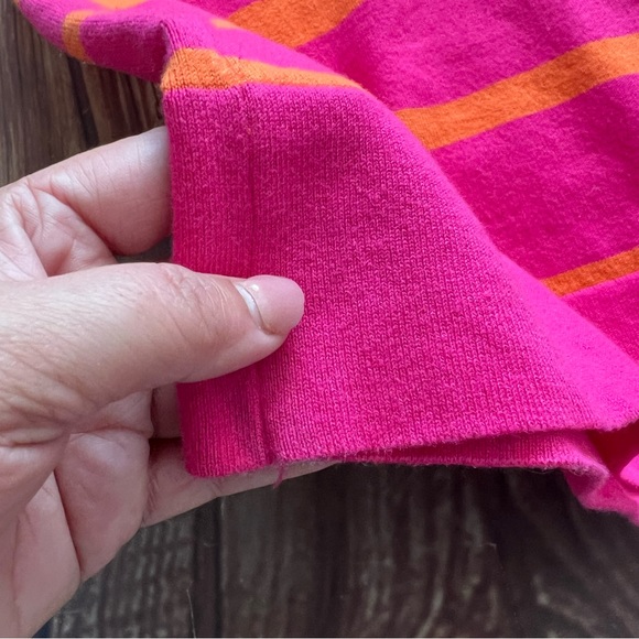 Calvin Klein Women’s Long Sleeve Striped Dress Orange and Pink Size Medium - Picture 6 of 9